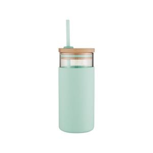 Avanti Glass Smoothie Tumbler w/ Straw 500ml Mint