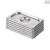 SOGA 6X GN 1/3 Pan Lids – Stainless Steel