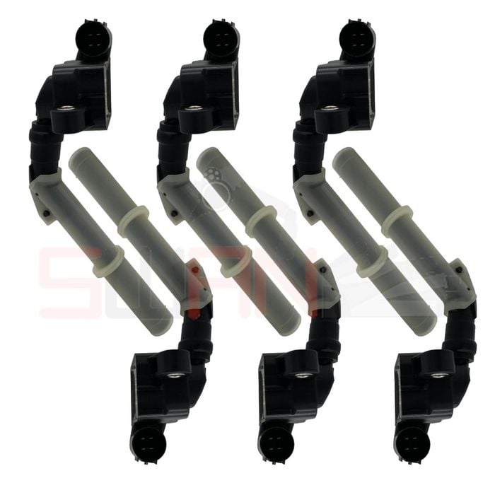 Set of 6 SWAN Ignition Coils for Mercedes Benz S400h W222 2013-2017 3.5L Hybrid