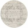 The Rug Connection Sense 253 Silver 200x200cm - Medium Round Transitional Pet Friendly Indoor Rug