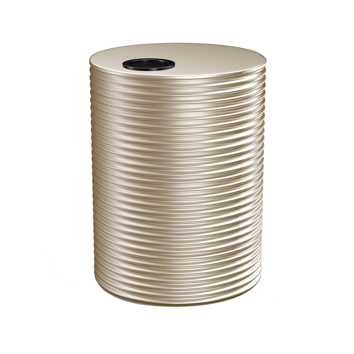 Kingspan 10000L Round Steel Water Tank - Classic Cream 2700mm x 1860mm