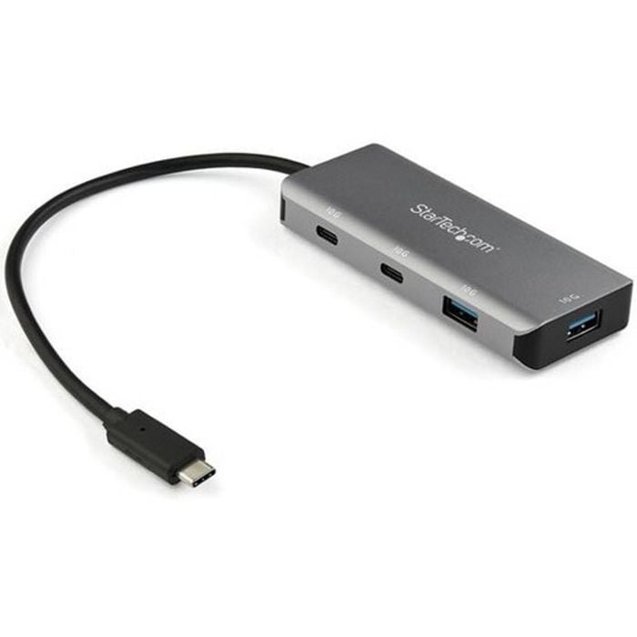 StarTech.com USB Hub - USB 3.1 Type C - External - Black, Space Gray - UASP Support - 4 Total USB Port(s)