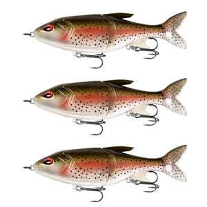 3x 13 Fishing 185mm Glidesdale Jointed Glidebait Fishing Lures - Rainbow Trout