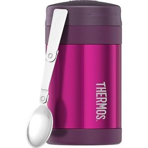 Vacuum Insulated Food Jar 470ml 8.9X8.9X16.2cm Pink Thermos