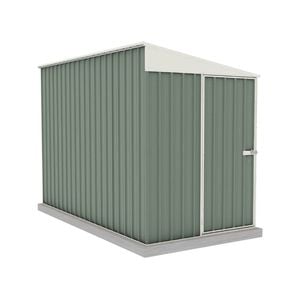 Absco Sheds 1.52 x 3.0 x 2.06m Pale Eucalypt Narrow Single Door Garden Shed