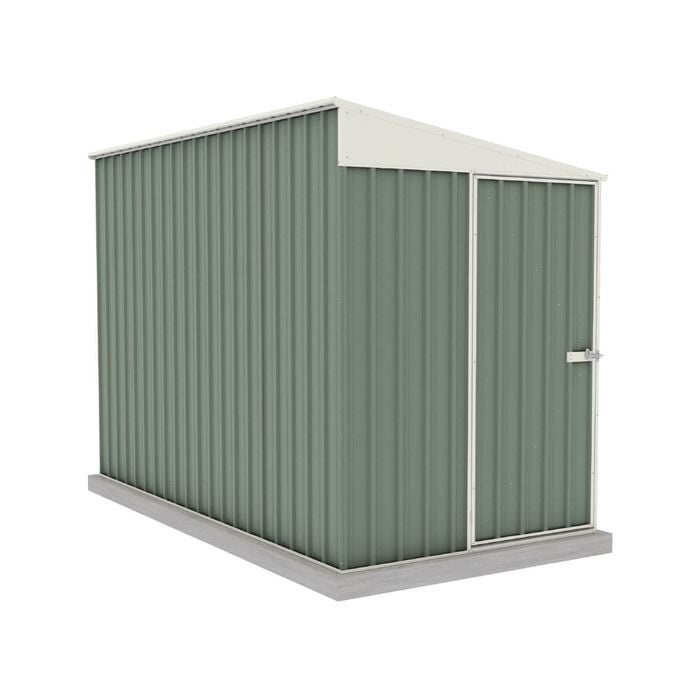 Absco Sheds 1.52 x 3.0 x 2.06m Pale Eucalypt Narrow Single Door Garden Shed