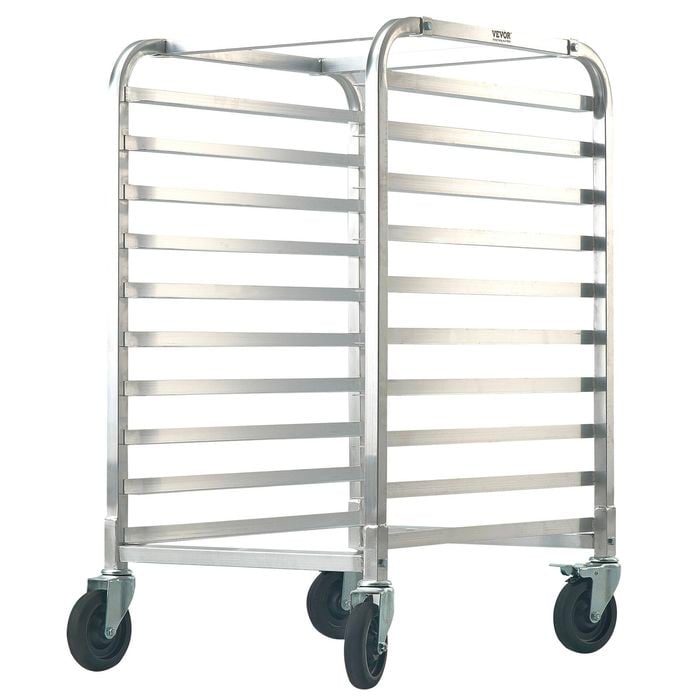 Vevor 66x51.5x98.5cm Bun Pan Rack with 10-Tier Commercial Bakery Racks