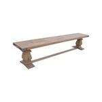 Gloriosa Dining Bench 230cm 3 Person Chair Solid Mango Timber Wood - Honey Wash