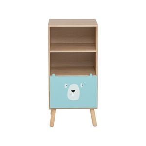 Costway 3-tier Kids Bookshelf Wood Bookcase W/drawer Toy Storage Display Organizer Playroom