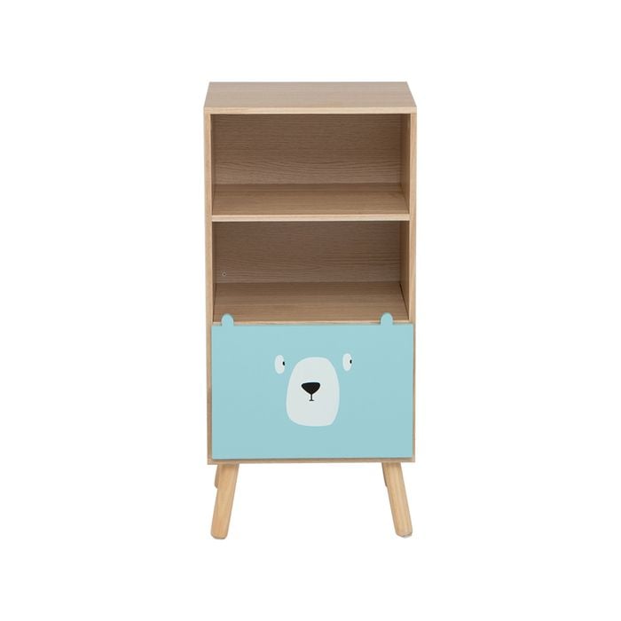 Costway 3-tier Kids Bookshelf Wood Bookcase W/drawer Toy Storage Display Organizer Playroom