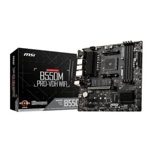 MSI B550M PRO-VDH WIFI Micro ATX Motherboard – AM4 DDR4, PCIe 4.0, WiFi AC, BT