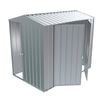 Build-a-Shed 1.5 x 2.3 x 2.3m Gable Double Hinged Side Door Shed - Zinc
