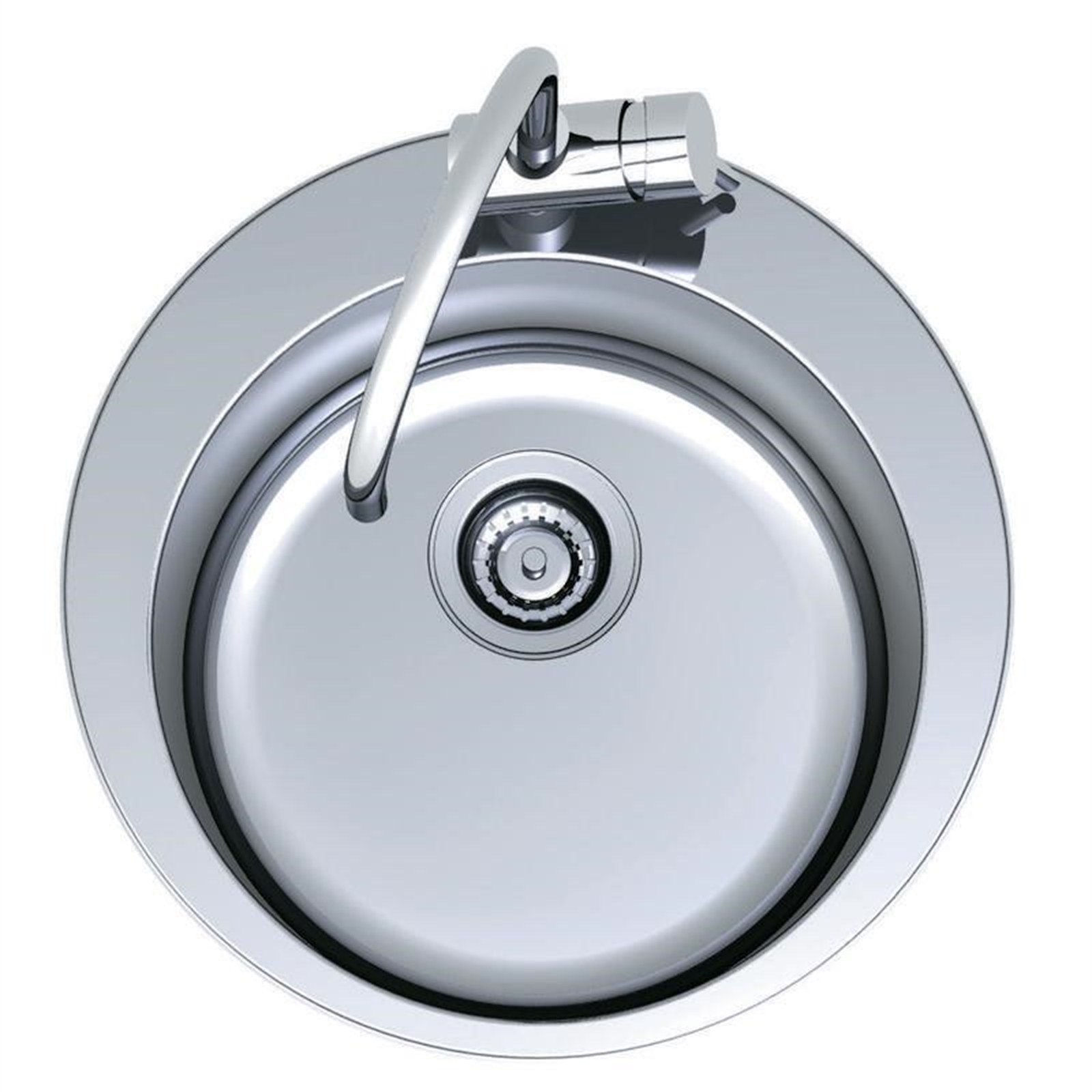 Clark 505mm Cellini Single Bowl With Tap Landing Overmount Sink 0TH product image