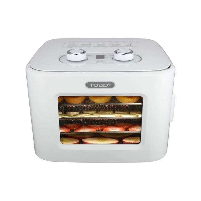 TODO 400W Food Dehydrator Stainless Steel Interior - White