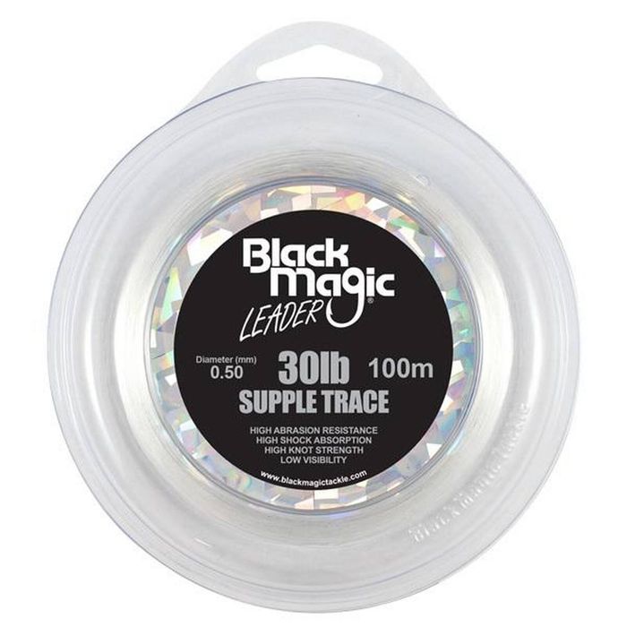 Black Magic Supple Trace Monofilament Fishing Leader 30lb