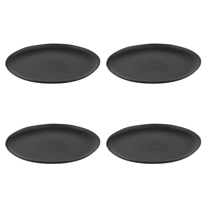 Ladelle Flinders Set of 4 Plates - Charcoal