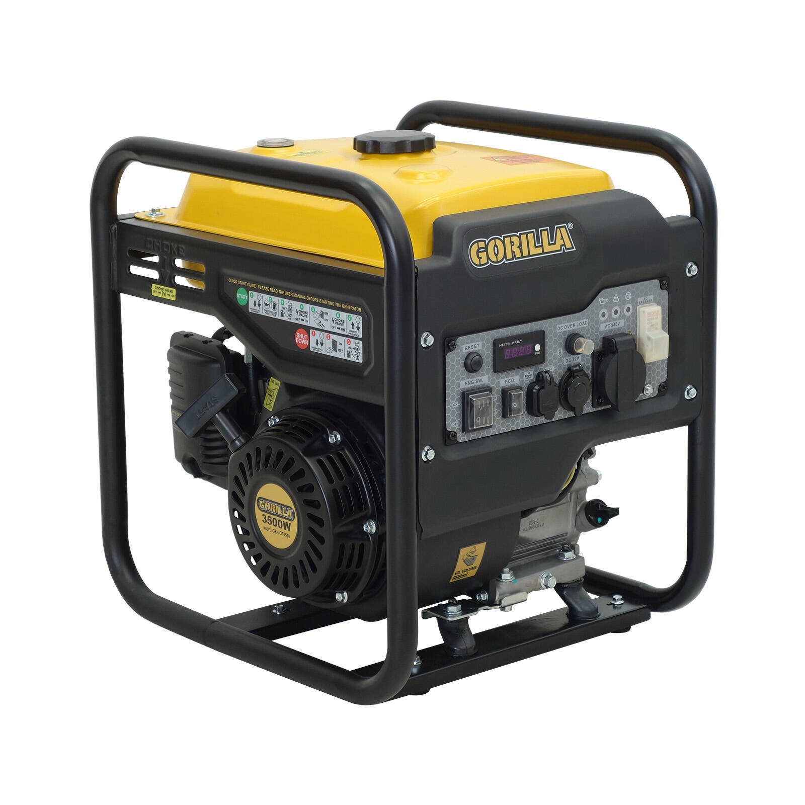 Gorilla 3.5kW Petrol Inverter Generator thumbnail 2