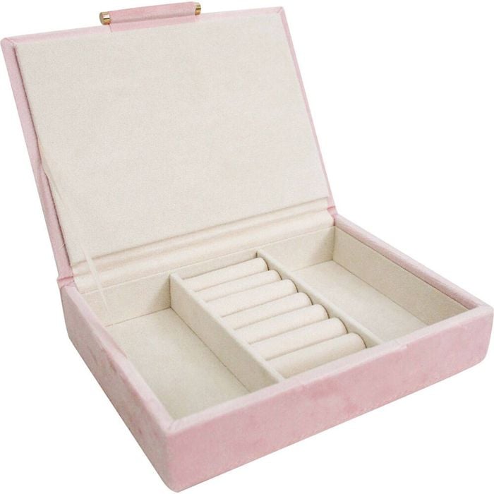 LVD Jewellery Storage Box Organiser 17.5x13.5cm - Low Velvet Musk