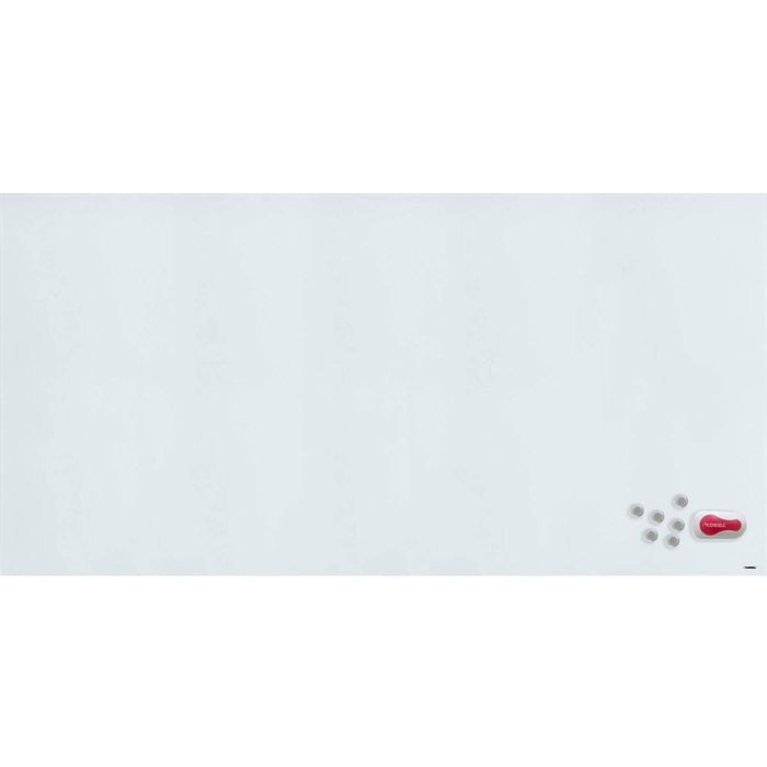 Lorell Magnetic Glass Smooth Large Dry-erase Board 244x122cm White