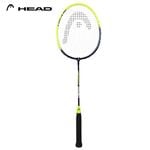 HEAD Reflex 10 Aluminium Strung Badminton Racquet (Navy/Fluro) | For Beginner Players | 95 grams | String Tension - 16 to 20 lbs