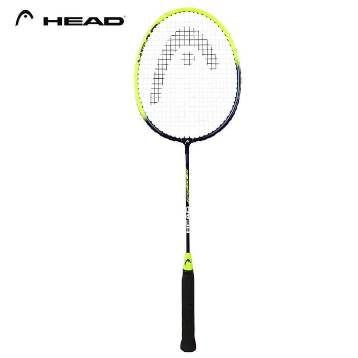 HEAD Reflex 10 Aluminium Strung Badminton Racquet (Navy/Fluro) | For Beginner Players | 95 grams | String Tension - 16 to 20 lbs