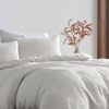 Ardor Boudoir Queen Avena Quilt Cover w/ Pillowcase Set - White