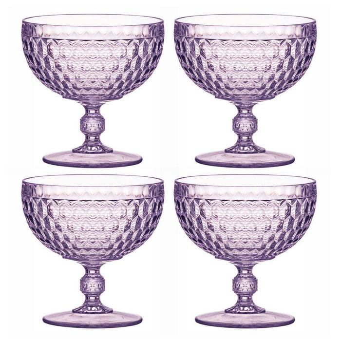 4PK Ladelle Tate Round 450ml/12cm Acrylic Dessert Bowl Serving Dish - Lilac