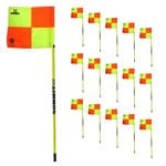 Soccer Corner Flag 150cm x 2.5cm FFA Approved Football   Pack of 16 w Removable Spike