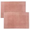 Combed Cotton Bath Mats Set Soft Absorbent Bathroom Mats Thick 900gsm No Lint