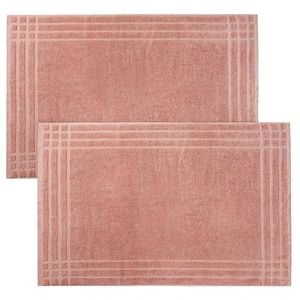 Combed Cotton Bath Mats Set Soft Absorbent Bathroom Mats Thick 900gsm No Lint