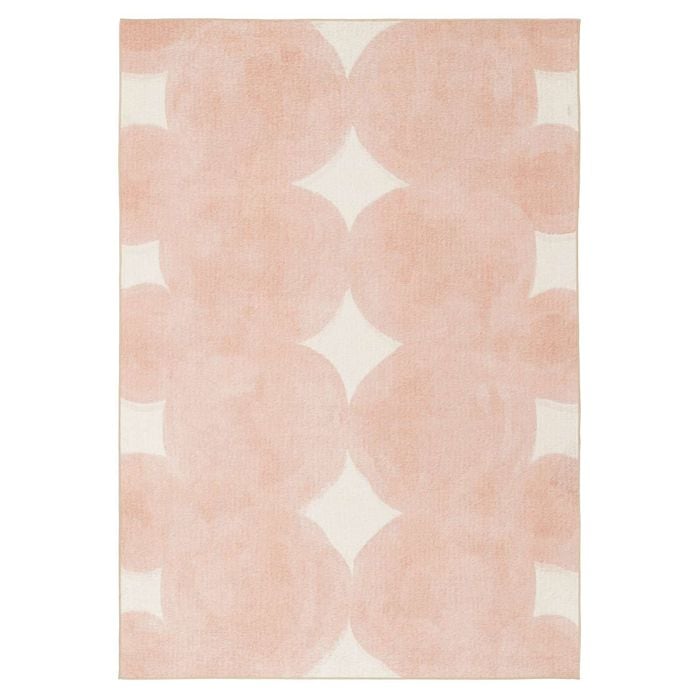 Loopsie-400cm X 300cm-gables Peach Washable Indoor Outdoor Rug