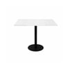 Olg Disc Meeting Table Black Frame White Top 900mm Square