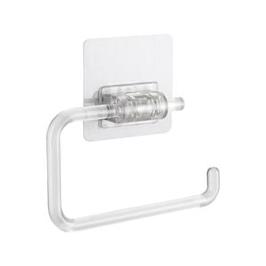 Naleon Clear Adhesive Works Toilet Roll Holder