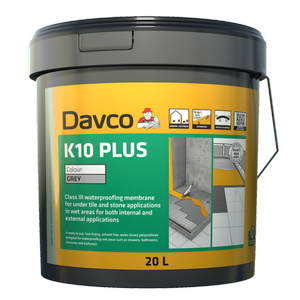 Davco 20L Grey K10 Plus Waterproofing Agent