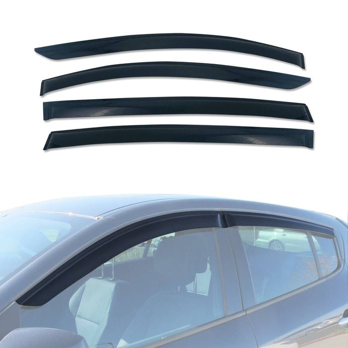 AUSGO Weather Shields For Renault Megane Series 3 B32 B95 Hatch 5D 2010-2016 Weathershields Window Visors Wind Deflectors