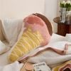 CottonMore Sweet Ice Cream Cone Sherpa Throw Pillow Hug Sofa Plush Cushion