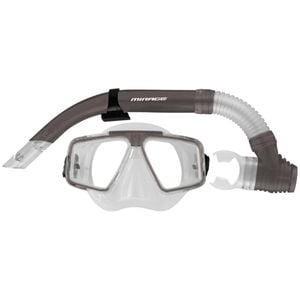 2pc Mirage Quest Snorkelling/Swimming Mask & Snorkels Set Grey