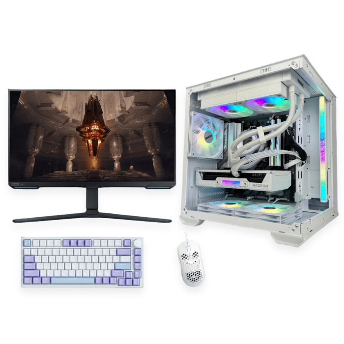 Gaming PC Bundle | Glacier Fang AM5 Mirage4 White