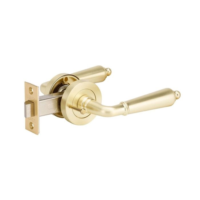 Zanda 75mm Satin Brass Oxford Privacy Set