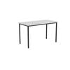 Olg Ekosystem Canteen Table Black Frame White Top L1200mm X W600mm