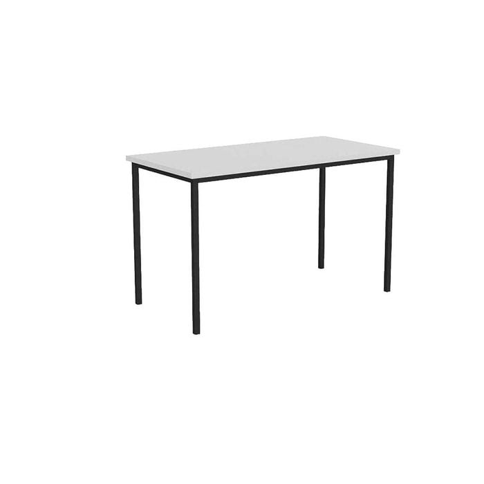 Olg Ekosystem Canteen Table Black Frame White Top L1200mm X W600mm