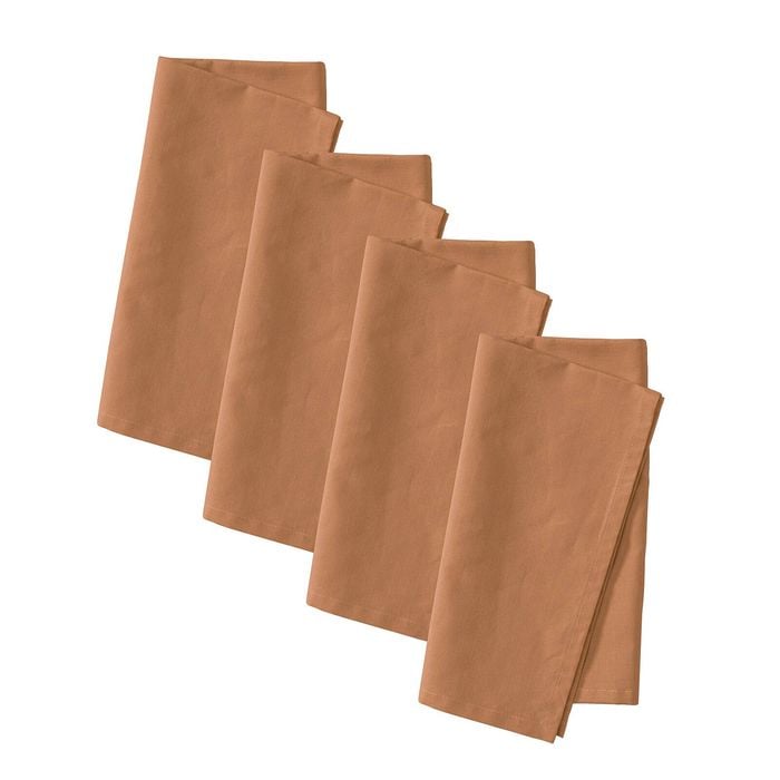 Vintage Design Gypsy Linen Cotton Napkins Terracotta 50X50cmx4pcs