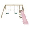 Lifespan Kids Winston Swing Set With Climb & 1.8m Slide (pastel Pink)