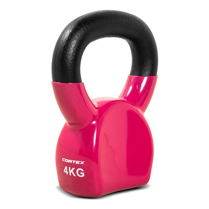 CORTEX 4kg BodyCurve Vinyl Coated Kettlebell