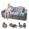 17pcs Modular Kids Play Sofa Toddler Couch High Density Foam Play Block