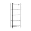 Artiss 5-tier Kitchen Rack Shelf Shelving Unit 55x30x150cm Adjustable Metal Storage Shelves Black