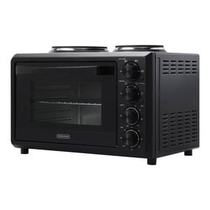 Morphy Richards 32L Black 2-in-1 Benchtop Convection Oven with Hot Plates
