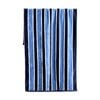 Canningvale Sorrentina Velour Beach Towel Porto Azure Navy Stripe 80x160cm