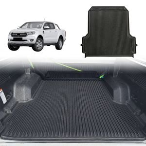 AUSGO 3D TPE Ute Mat for Ford Ranger Dual Cab 2011-2022 Fitted with Factory Plastic Tub Liner Tray Mat