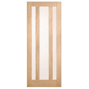 Corinthian 2040 x 920 x 35mm Internal Door White Oak Moda Translucent Glass AMODG18 - 920mm